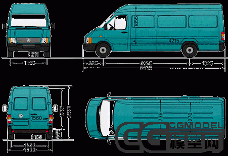 汽车的三视图_书籍/资料_cg模型网