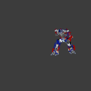 变形金刚擎天柱低模变形动画 骨骼和贴图