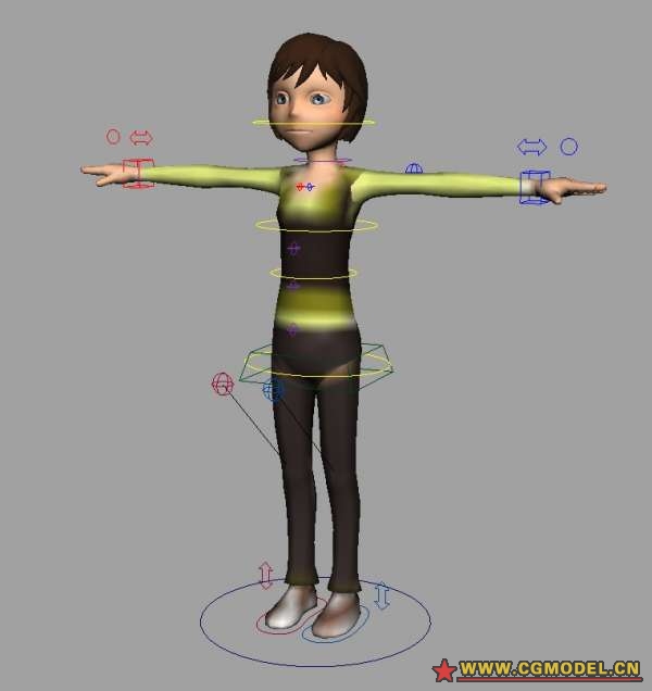 绑定女人模型