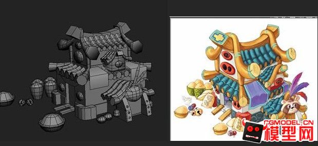 q版模型_muxiaokk作品_场景古代场景_cg模型网