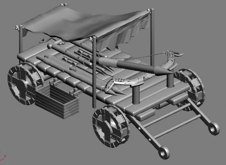 古代弩车模型-CG模型网(cgmodel)-专注CG模型