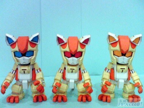 五隻貓機器人