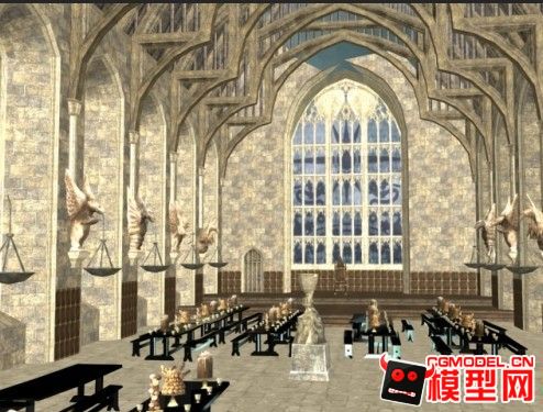 霍格沃兹大厅-CG模型网(cgmodel)-专注CG模型