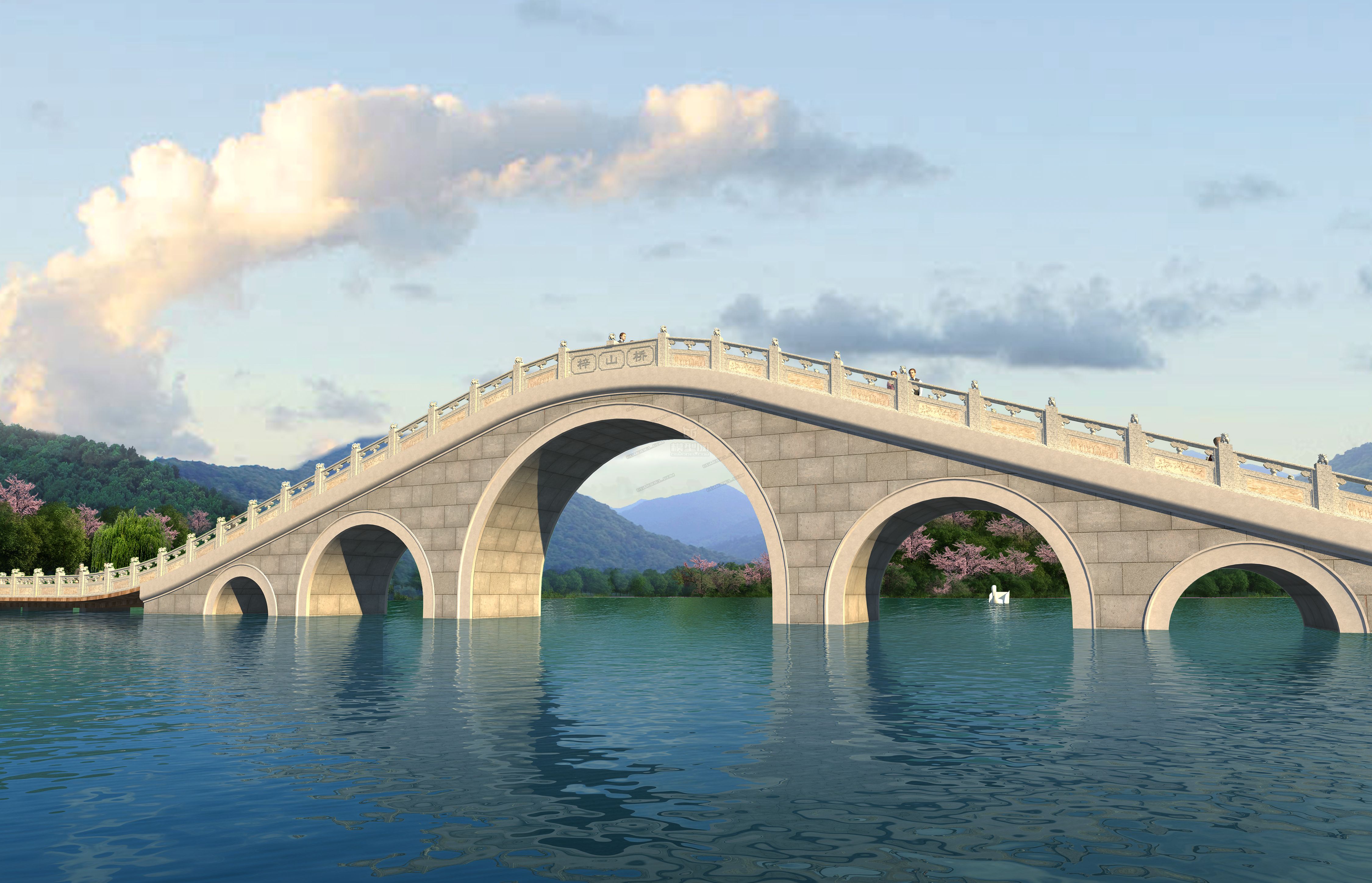 大桥 模型 拱桥
