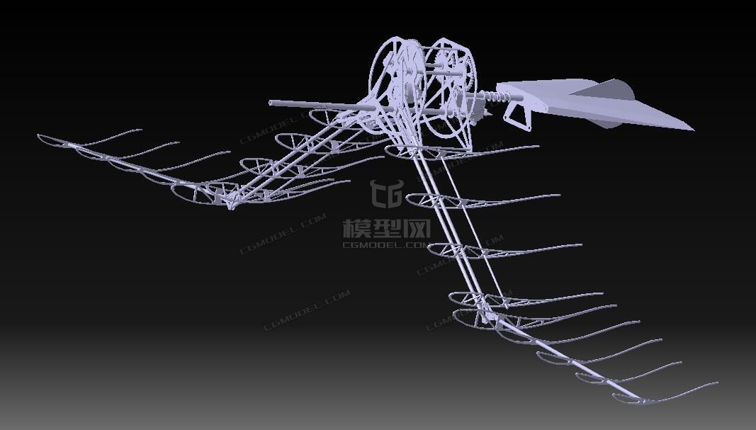 仿鸟扑翼机结构三维设计图纸(stp格式)