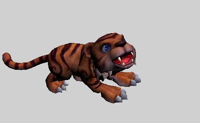 可爱小老虎模型带各种动画文件