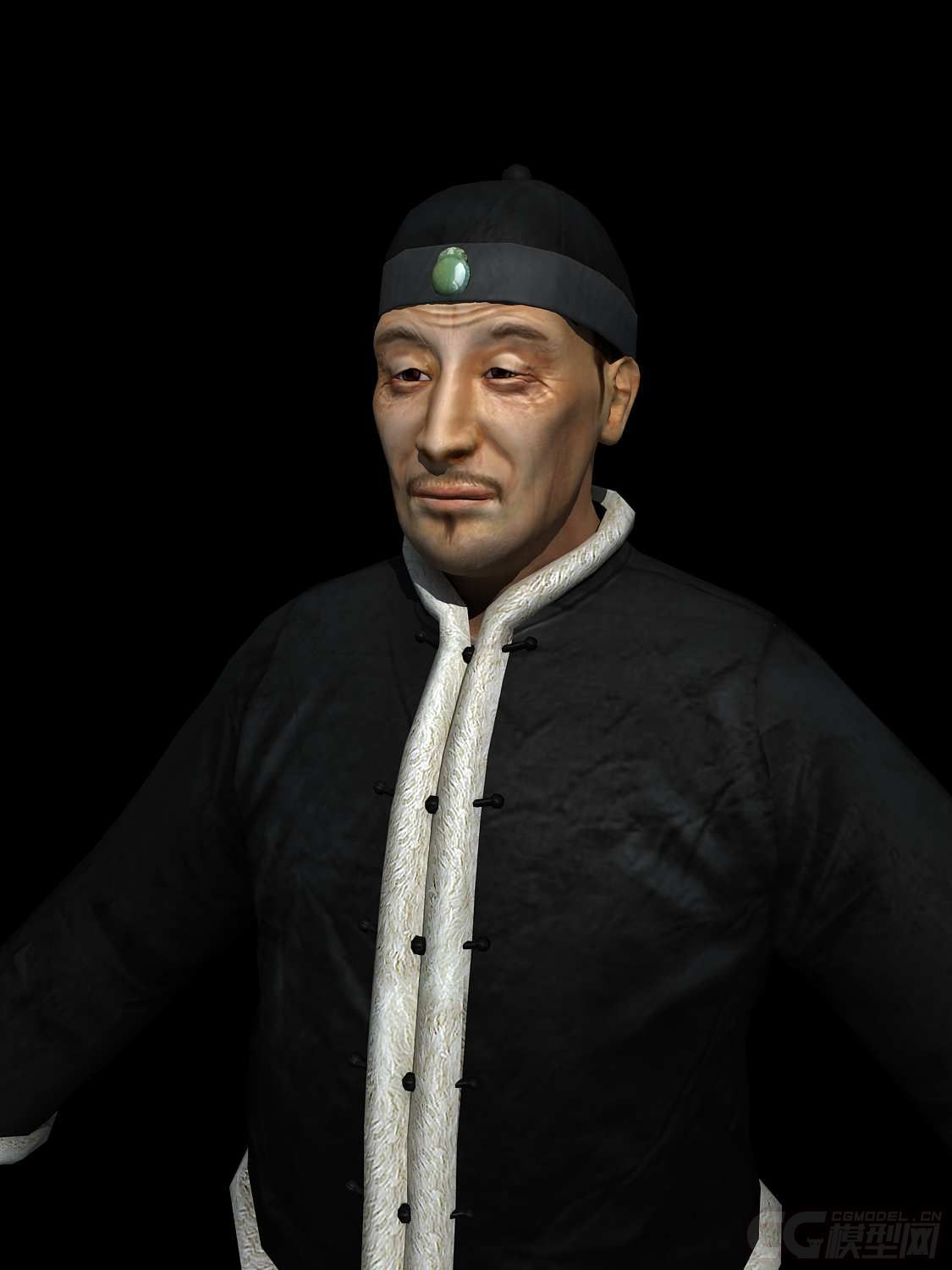 精细古代人清朝掌柜 钱庄掌柜 商人 老板