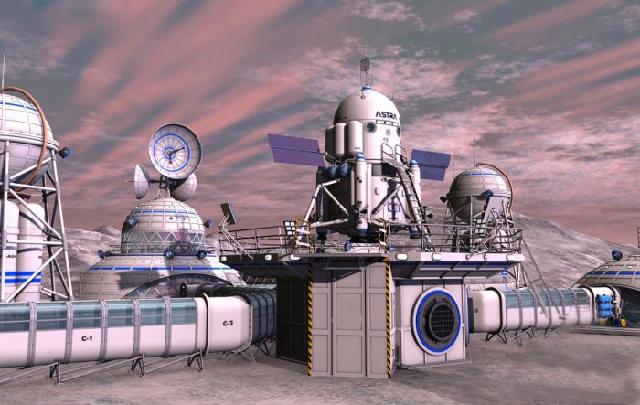 精彩的科幻系列之18——月球空间站,中转站,观测站,太空基站