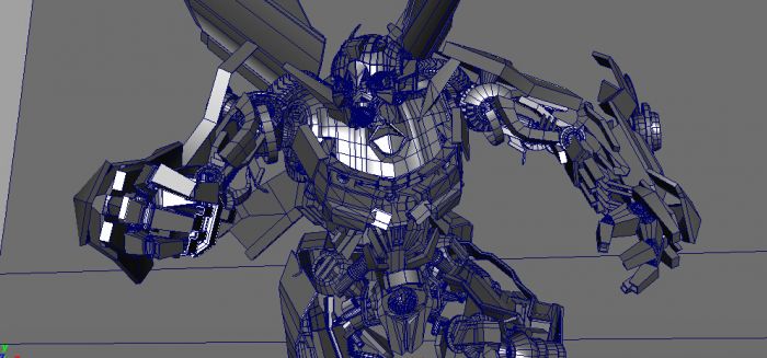 变形金刚大黄蜂maya