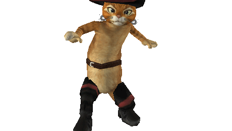 穿靴子的猫(骨骼 动作 贴图)