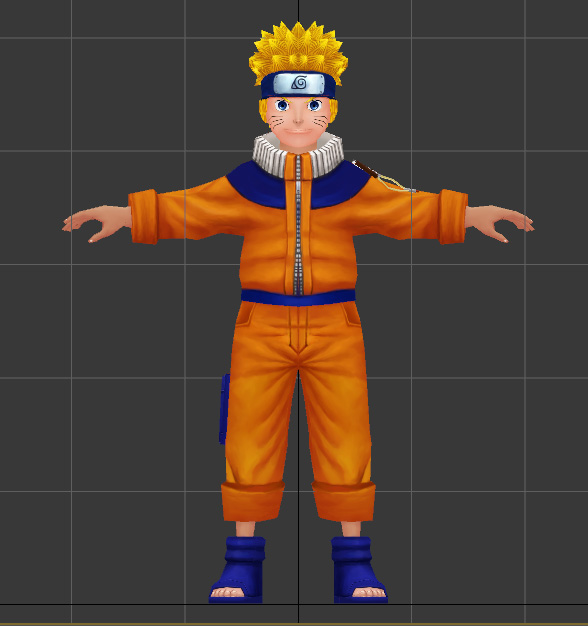 出售火影忍者3d角色漩涡鸣人模型带1024贴图