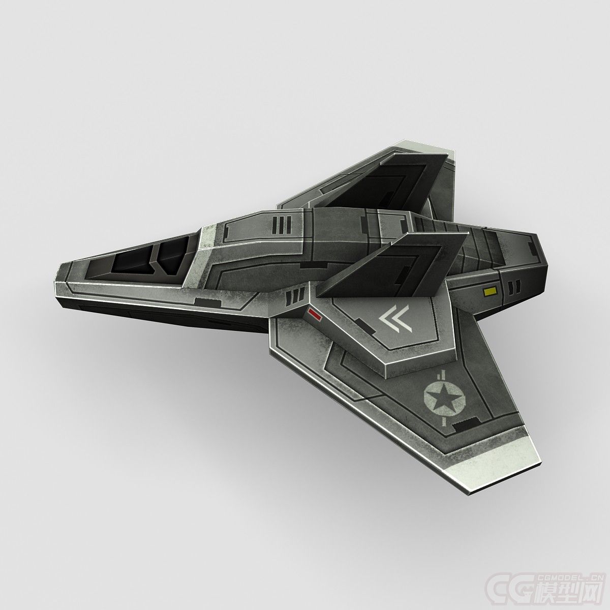 游戏模型 空间护卫舰科幻飞船飞机