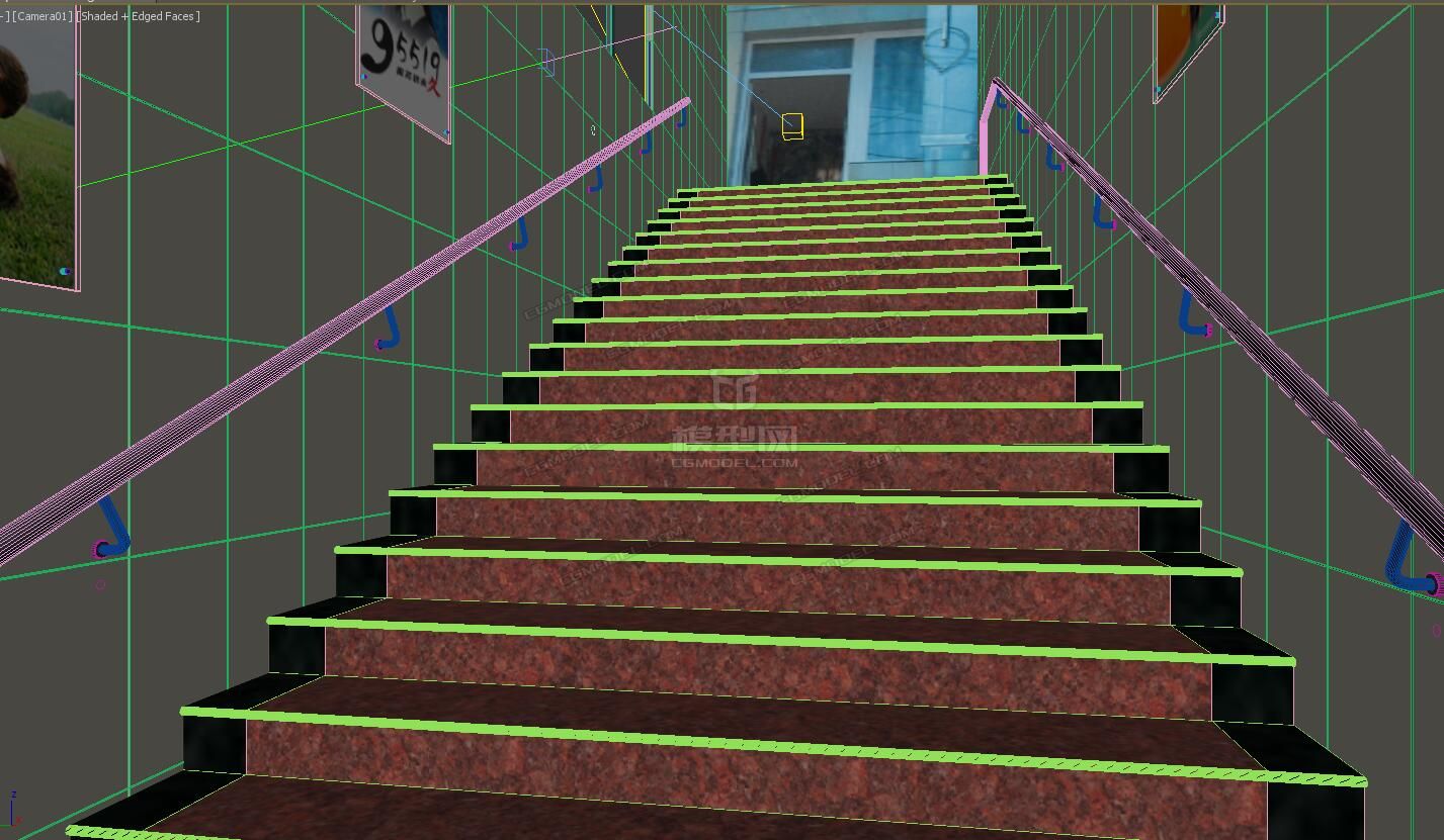 写实的楼梯一角-现代场景-场景-1206736147-cg模型网