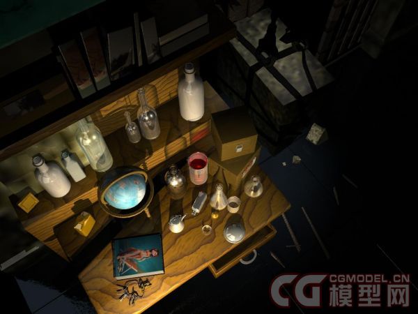 实验室器皿场景-cg模型网(cgmodel)-让设计更有价值!
