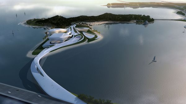 室外异形建筑表现 高手求批