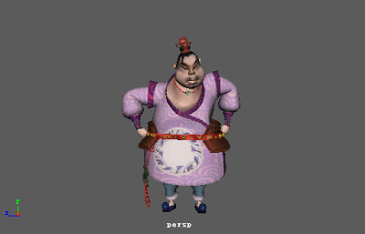 古代人物,三维动画毕设专用,带动作表情演示