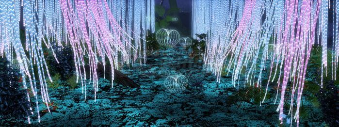 阿凡达,超级写实,夜景,水母,生命之树,种子,奇幻