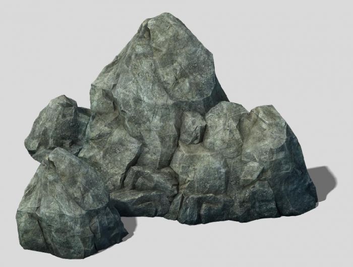 石头山体岩石_暗灬号作品_场景自然场景_cg模型网