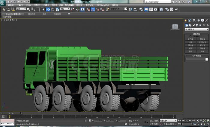 陕汽sx4400军用多功能8x8大型卡车_senran1作品_车辆装甲车/坦克_cg