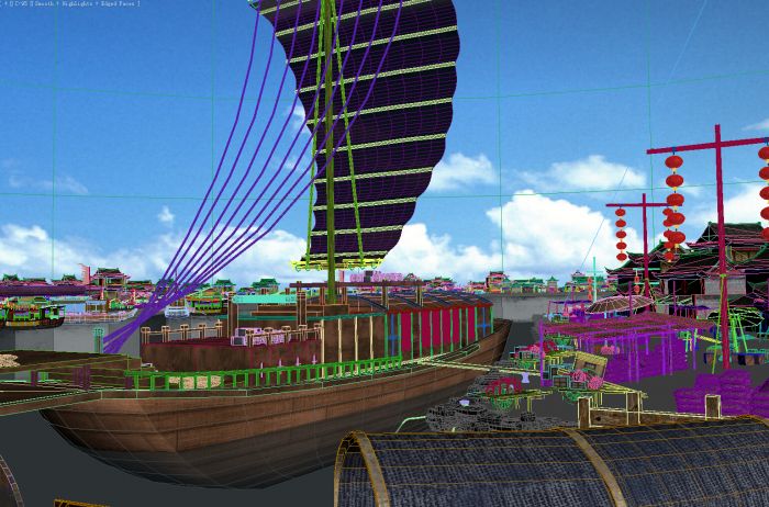 古代卸货码头场景-cg模型网(cgmodel)-让设计更有价值!