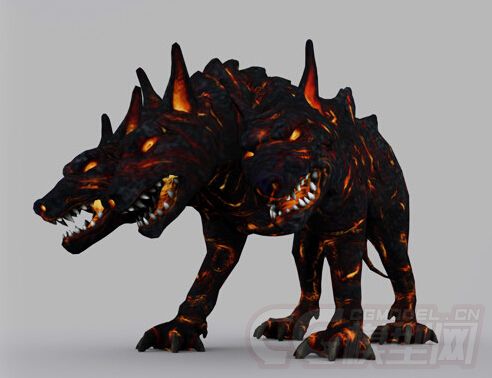 次世代游戏怪物系列4_凶悍的地狱三头犬 三头狼 恶魔 希腊神话角色