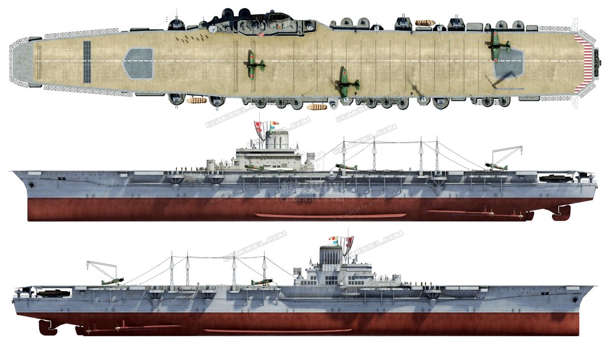 大凤号航母中模-cg模型网(cgmodel)-让设计更有价值!