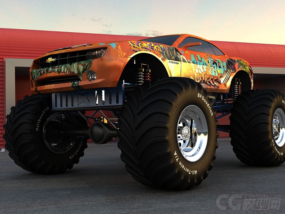 科迈罗狂野大脚车-精致模型有贴图