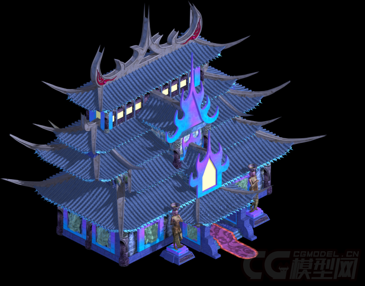 古代魔幻题材 幽林 阴曹地府建筑 幽灵-自然场景-场景-jaycici77777
