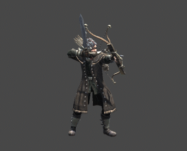 弓箭手 猎人 外国老头 带绑定-孩子-女-人物-成风0615