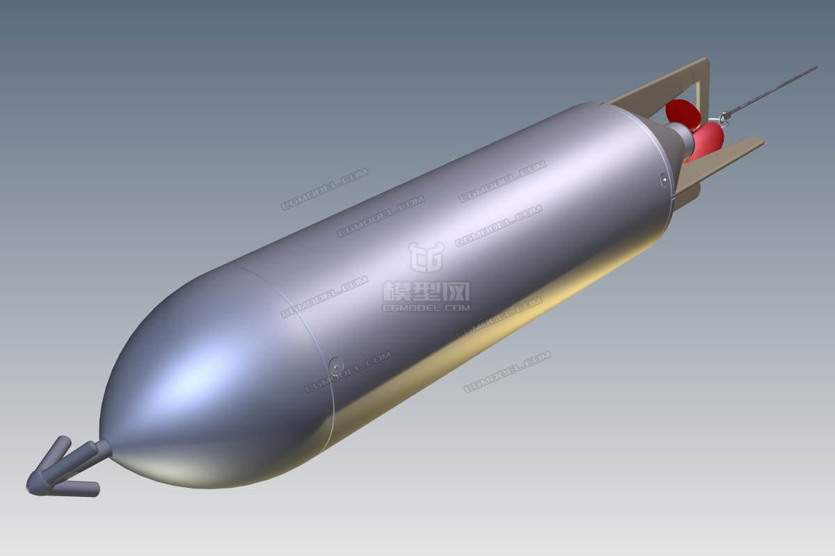 torpedo 鱼雷模型(含内部结构)图纸(igsstep格式)