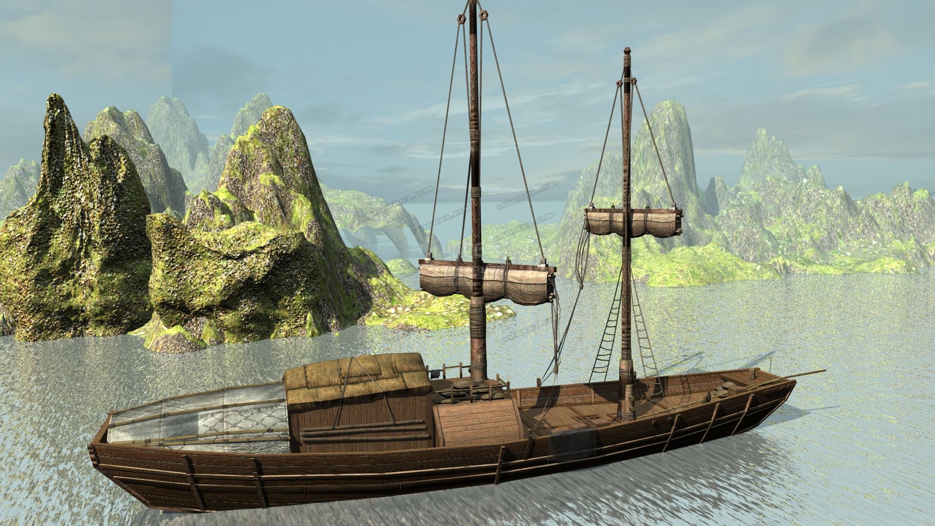古代渔船,运输船,帆船,中国古代船只