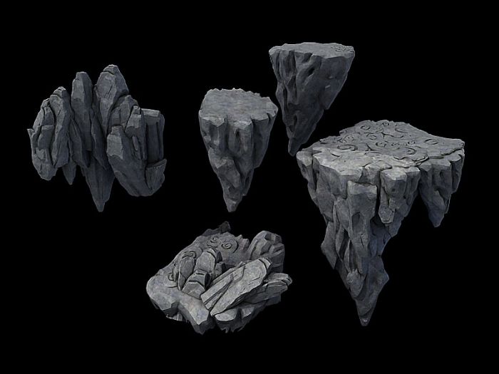 石头群-自然场景-场景-rockdive-cg模型网