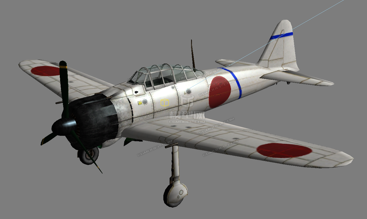 两种涂装二战日本零式战斗机零战a6m