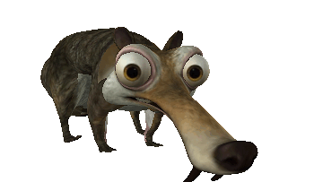 冰河世纪的松鼠和卡通鼠(骨骼 动作 贴图)