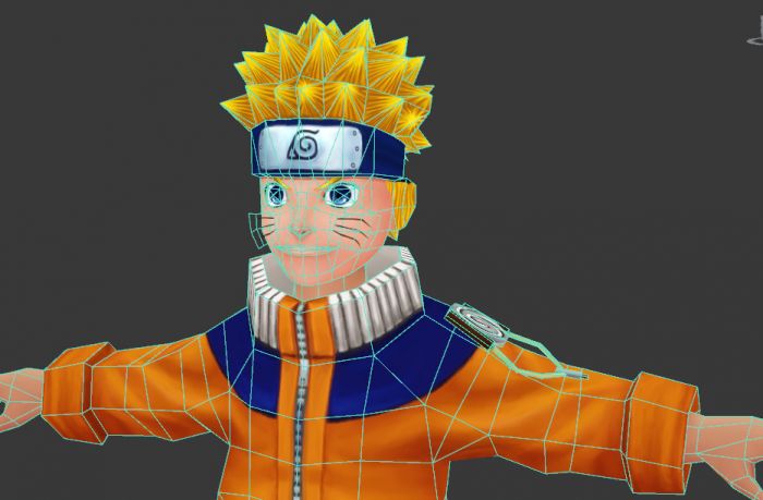 出售火影忍者3d角色漩涡鸣人模型带1024贴图