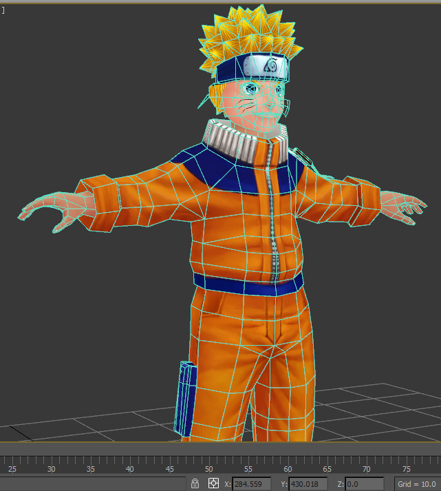 出售火影忍者3d角色漩涡鸣人模型带1024贴图