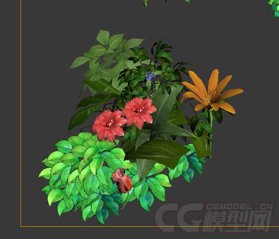q版花草 植物 三转二游戏植物 模型 高模