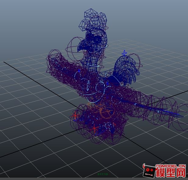 鸡maya模型下载带骨骼尾巴有动画