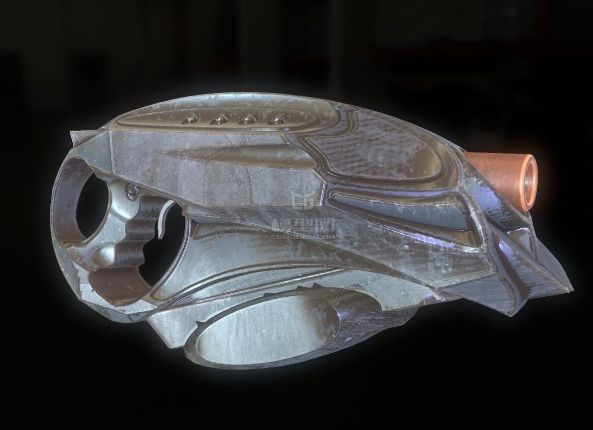 PBR 未来概念手枪 科幻枪 科幻枪械