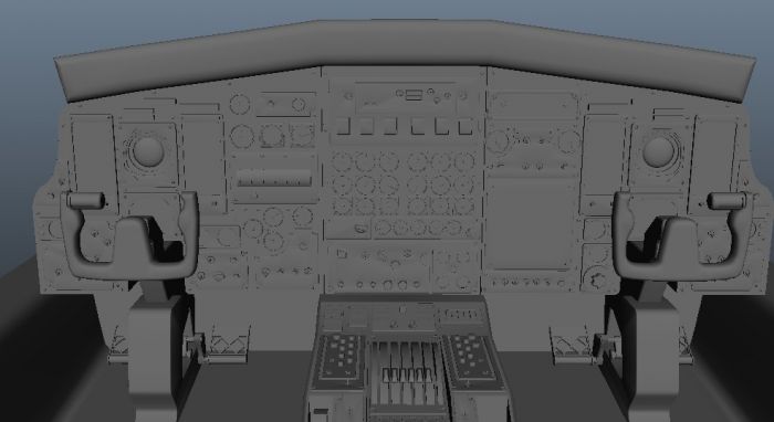 飞机驾驶舱模型