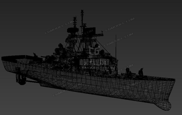 加利福尼亚级核动力巡洋舰 美国海军第四_王二小_cg作品_武器冷兵器