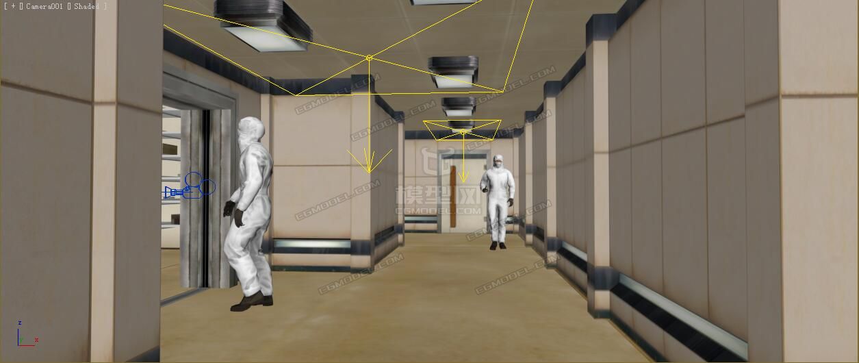 科学实验室 生物研究所 病毒隔离室 防护服 消毒