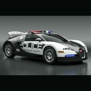 警车版布加迪威龙 bugatti veyron