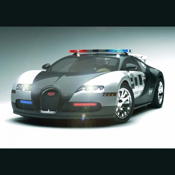 警车版布加迪威龙 bugatti veyron