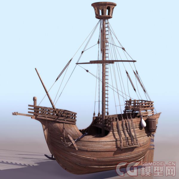 古代的船!