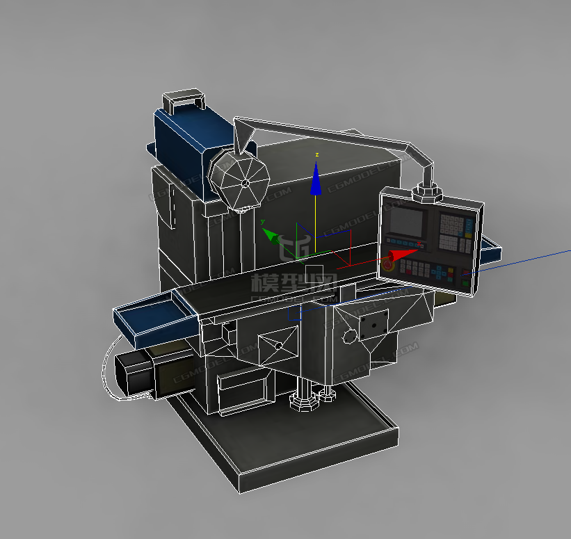 立式数控铣床_逍遥@笑笑作品_机械/器械工业设备_cg模型网