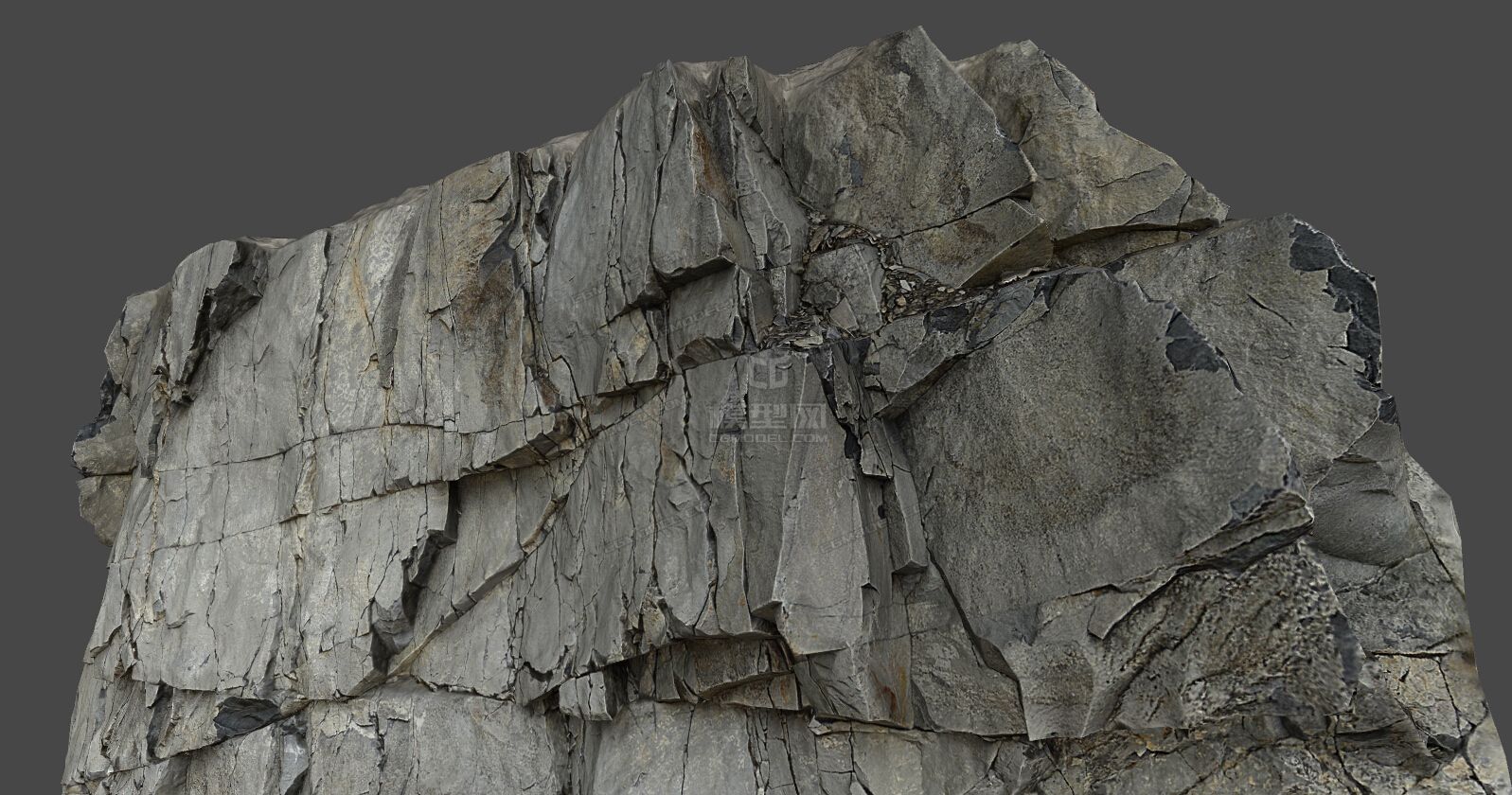 岩石,石山,石壁,断崖,采石场2_雪域山峰作品_场景自然场景_cg模型网