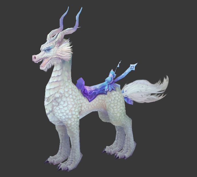 (神兽)雪麒麟—贴图很美