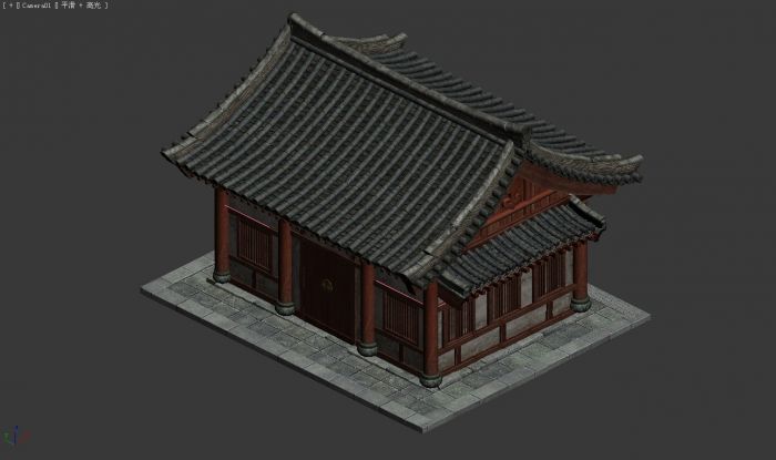 四角阁楼,神殿,木材场,厢房等多种具有东方特色的古代建筑场景模型