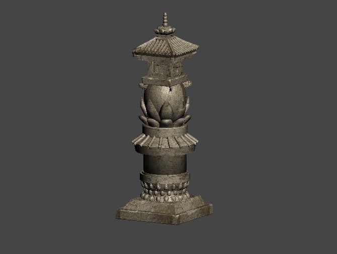 古代精美石灯